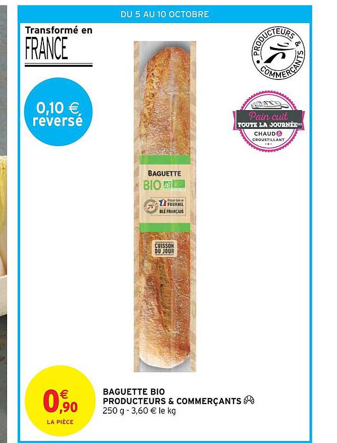 baguette bio producteurs & commerçants