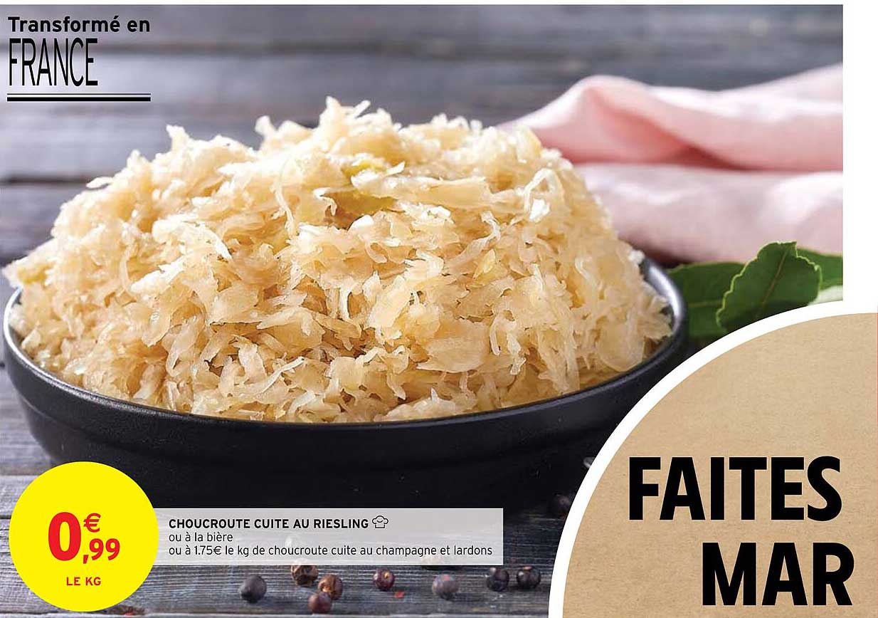 Choucroute Cuite Au Riesling