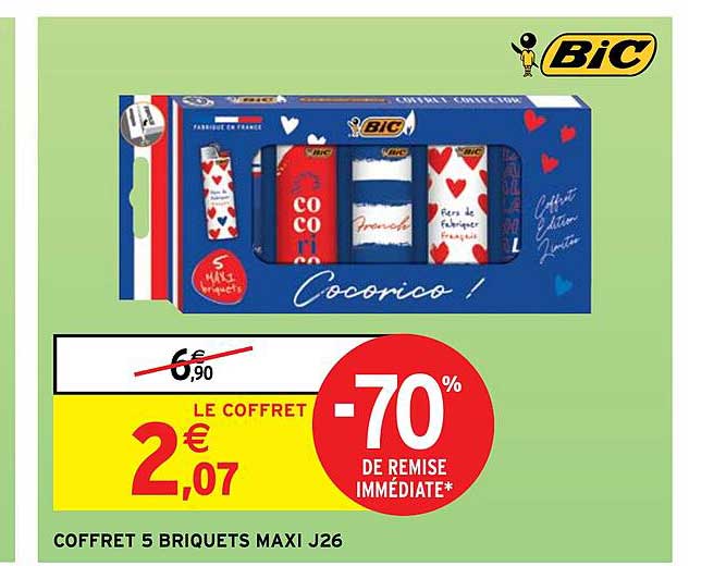 Coffret 5 Briquets Maxi J26