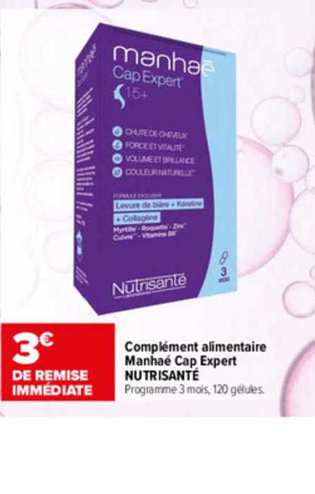 complément alimentaire manhaé cap expert nutrisanté