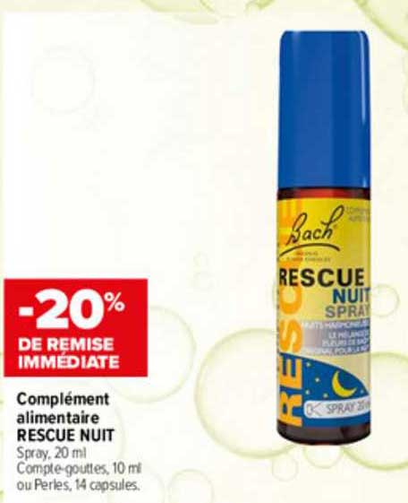 complément alimentaire rescue nuit