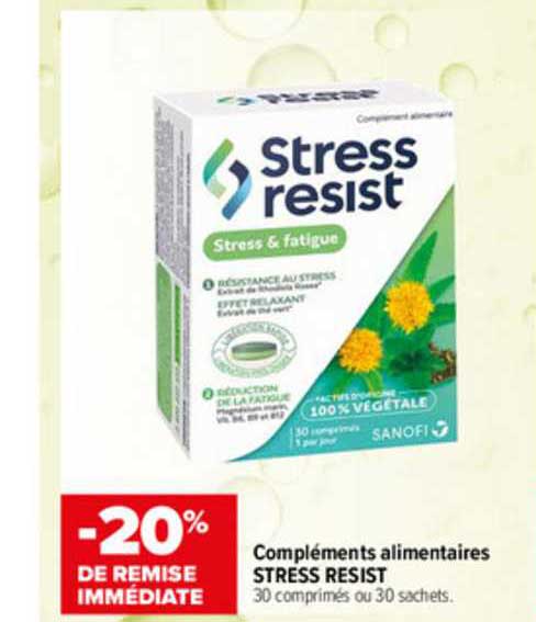 compléments alimentaires stress resist
