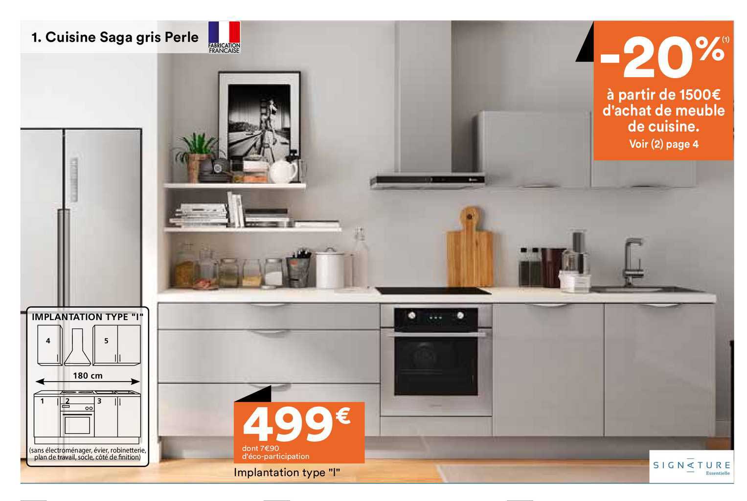 cuisine saga gris perle