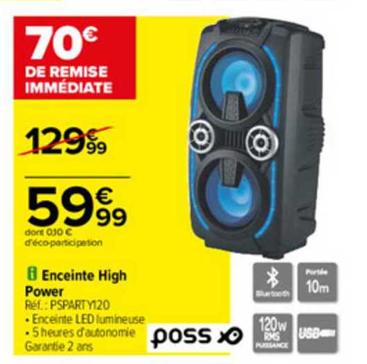 enceinte high power poss