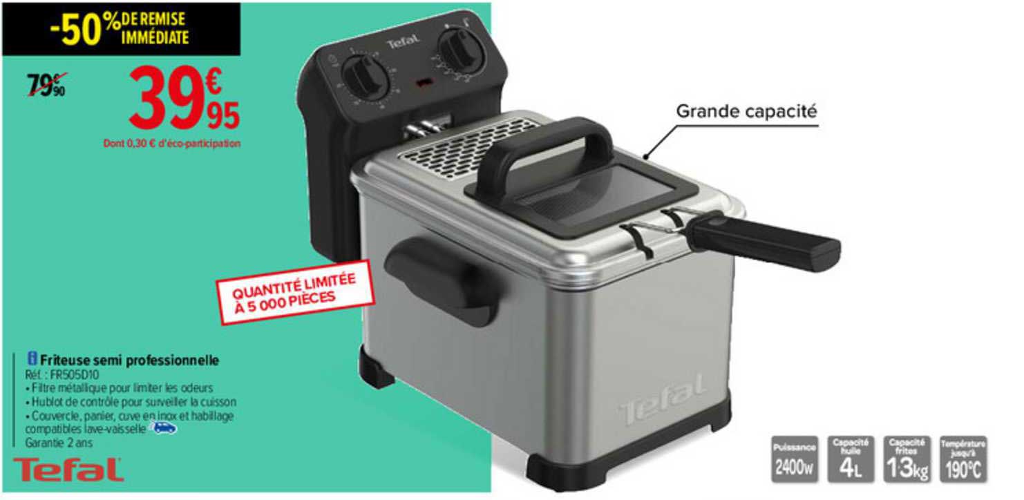 friteuse semi professionnelle tefal