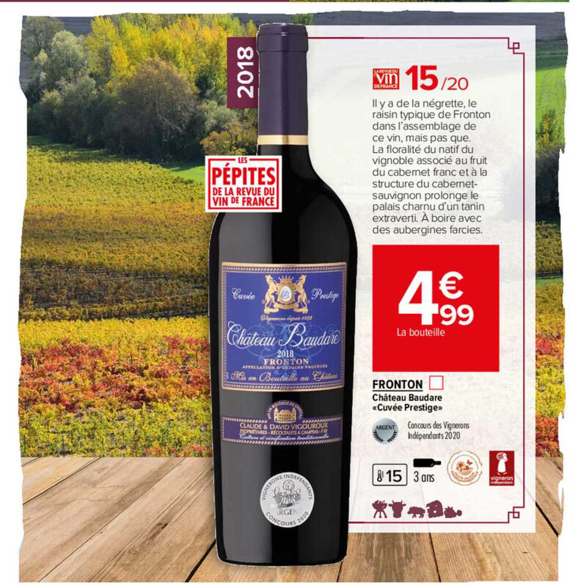 Fronton Château Baudare "cuvée Prestige"