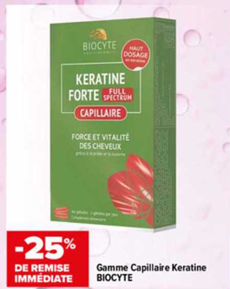 Gamme Capillaire Keratine Biocyte