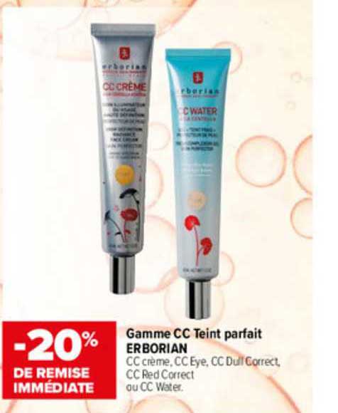 Gamme Cc Teint Parfait Erborian