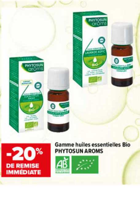 gamme huiles essentielles bio phytosun aroms