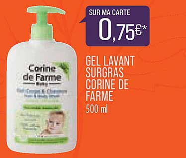 gel lavant surgras corine de farme