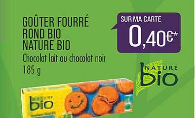 Goûter Fourré Rond Bio Nature Bio