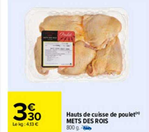 hauts de cuisse de poulet mets des rois