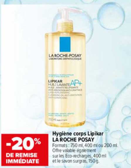 hygiène corps lipikar la roche posay