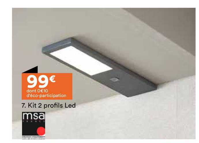 kit 2 profils led msa