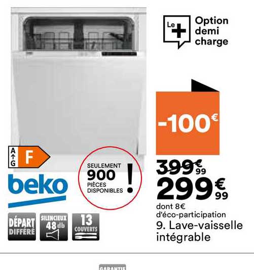 lave-vaisselle intégrable beko
