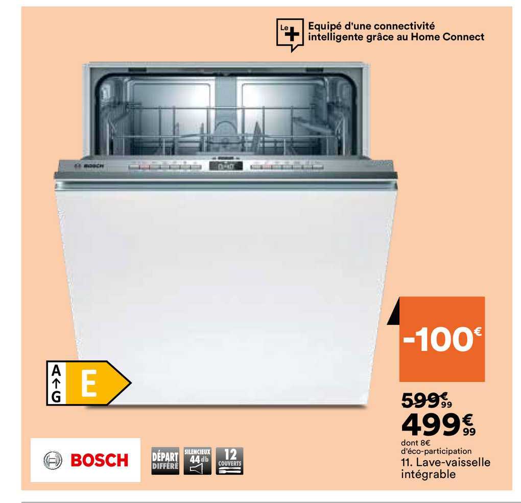 lave-vaisselle intégrable bosch