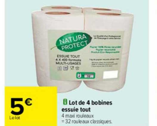 lot de 4 bobines essuie tout