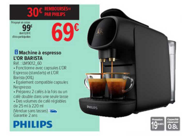 Machine à Espresso L'or Barista Philips
