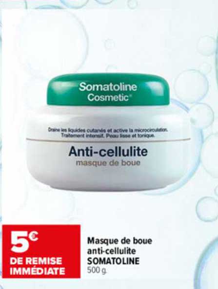 masque de boue anti-cellulite somatoline