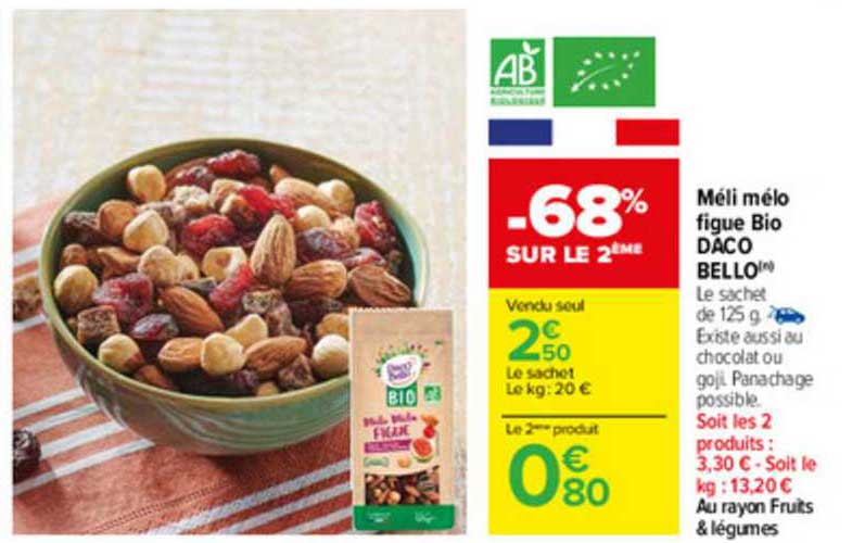 méli mélo figue bio daco bello