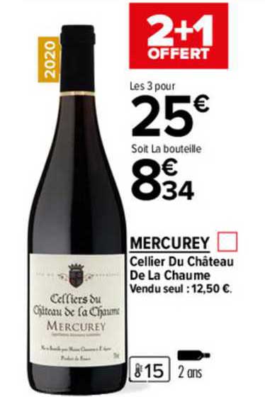 mercurey cellier du château de la chaume