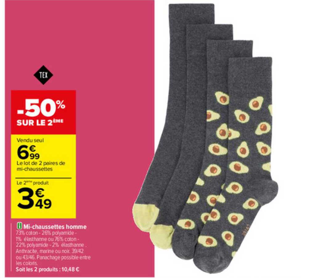 mi-chaussettes homme tex