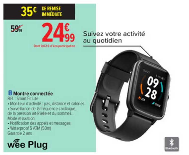montre connectée wee plug