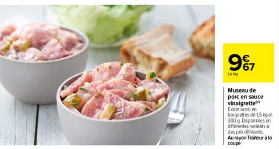 Museau De Porc En Sauce Vinaigrette