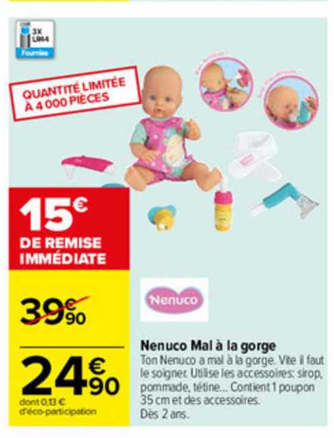 nenuco mal à la gorge