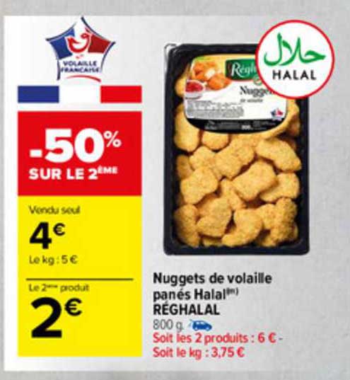 Nuggets De Volaile Panés Halal Réghalal