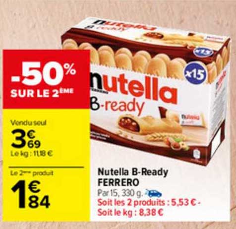 nutella b-ready ferrero