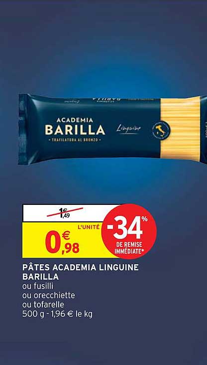 pâtes academia linguine barilla