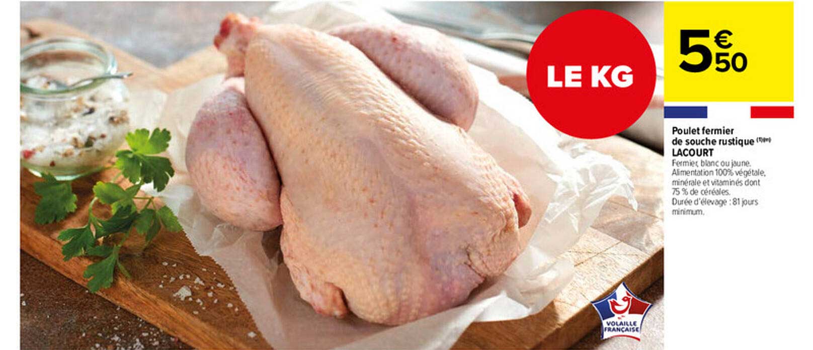 poulet fermier de souche rustique lacourt