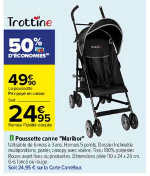 poussette canne "maribor" trottine