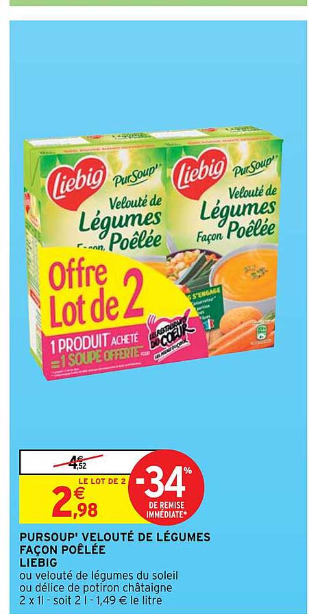 pursoup' velouté de légumes façon poêlée liebig