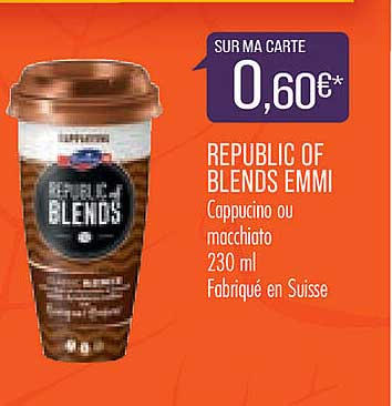 republics of blends emmi cappucino ou macchiato