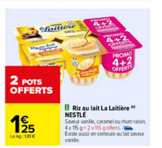 Riz Au Lait La Laitière Nestlé