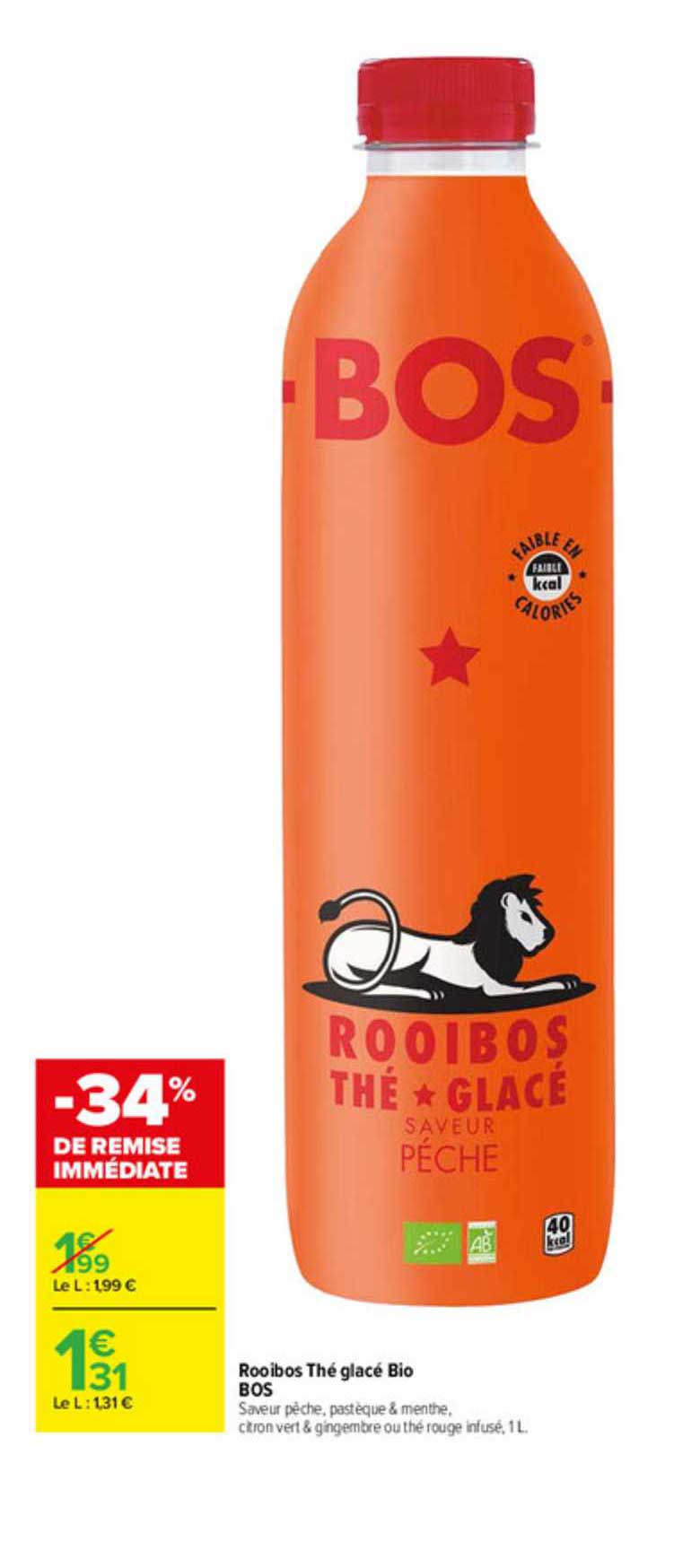 rooibos thé glacé bio bos