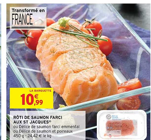 rôti de saumon farci aux st jacques