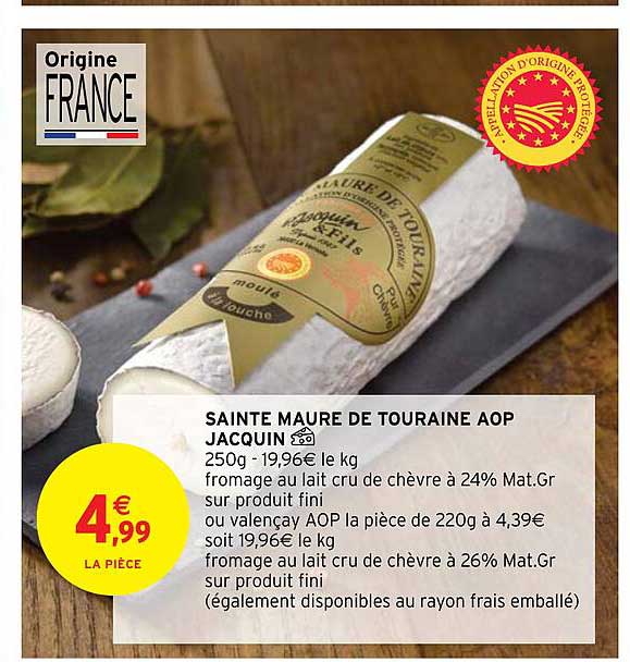Sainte Maure De Touraine Aop Jacquin