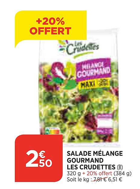 Salade Mélange Gourmand Les Crudettes