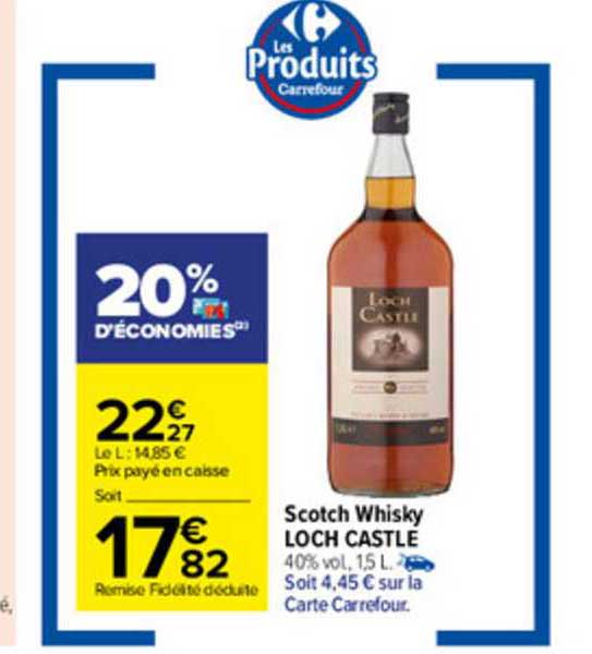 scotch whisky loch castle