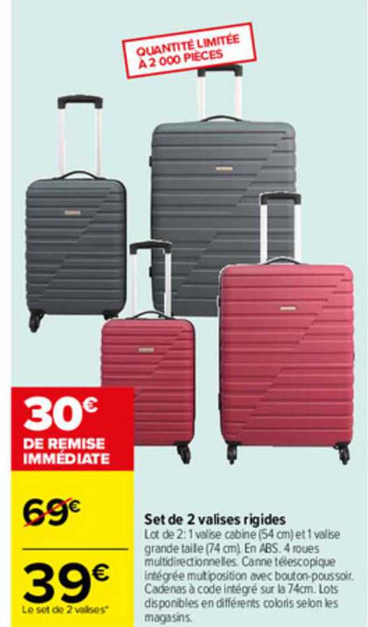 Set De 2 Valises Rigides