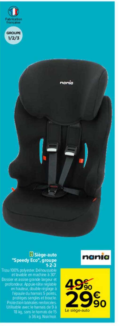 siège-auto "speedy eco+, groupe 1-2-3