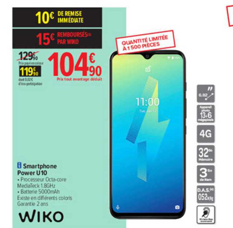 Smartphone Power U10 Wiko