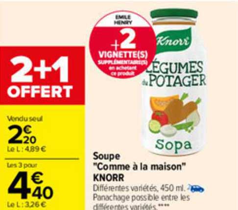 soupe "comme à la maison" knorr