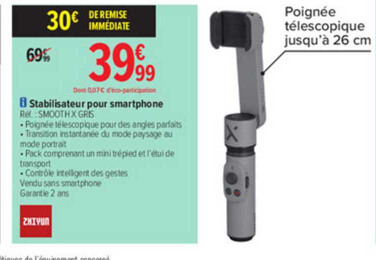 stabilisateur pour smartphone zhiyum