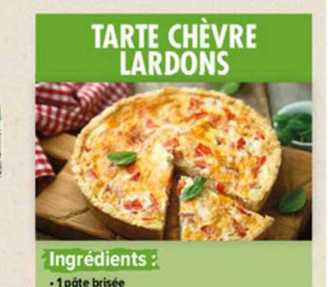 Tarte Chèvre Lardons