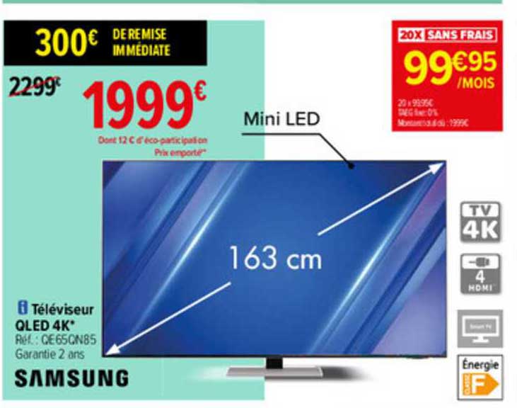 Téléviseur Qled 4k Samsung