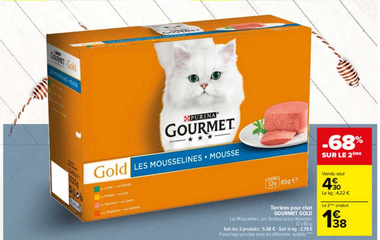 Terrines Pour Chat Gourmet Gold
